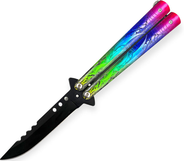 Heavy Duty Balisong Butterfly Knife Gold – Panther Wholesale