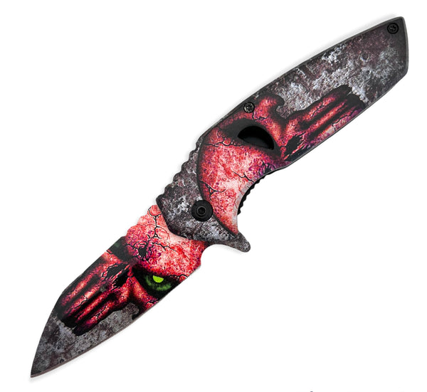 Tiger USA Rainbow Folding Knife Skulls – Panther Wholesale