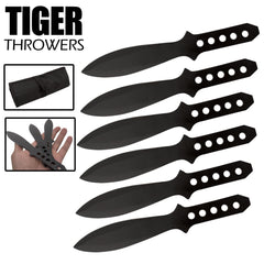 6PC 6.5 Black Widow Assorted Technicolor Ninja Throwing Knife Set +Sh –  KCCEDGE