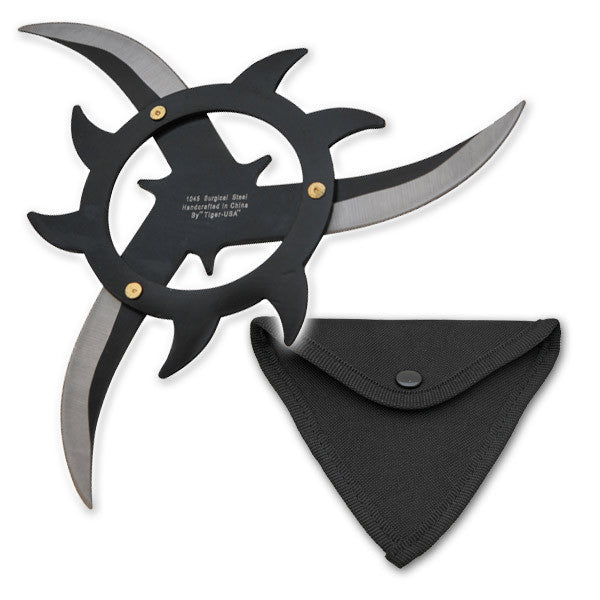 4 Inch 5 Point Throwing Star Ninja Shuriken BLACK – Panther Wholesale