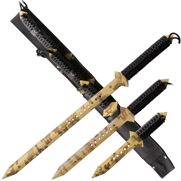 COMPLETE NINJA SET WITH STEEL SWORD on sale only $225.05