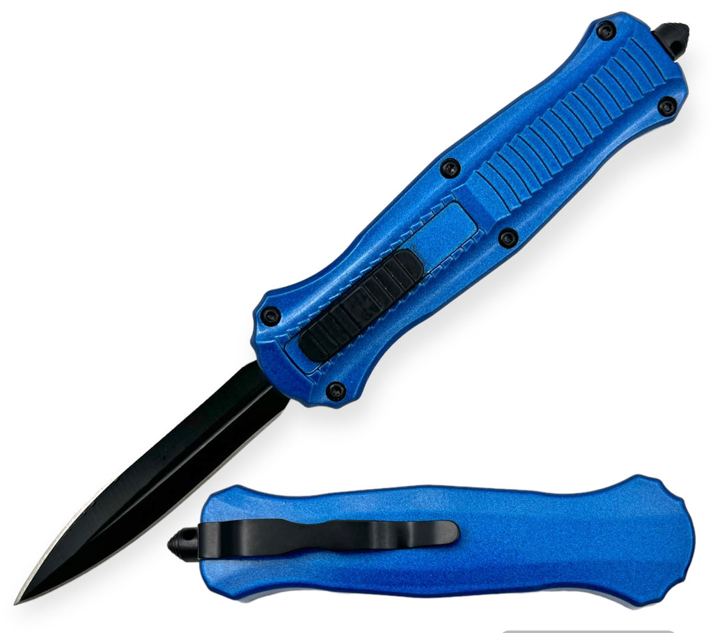 7.75 inch Otf Blue Double Blade w/ Nylon Sheath