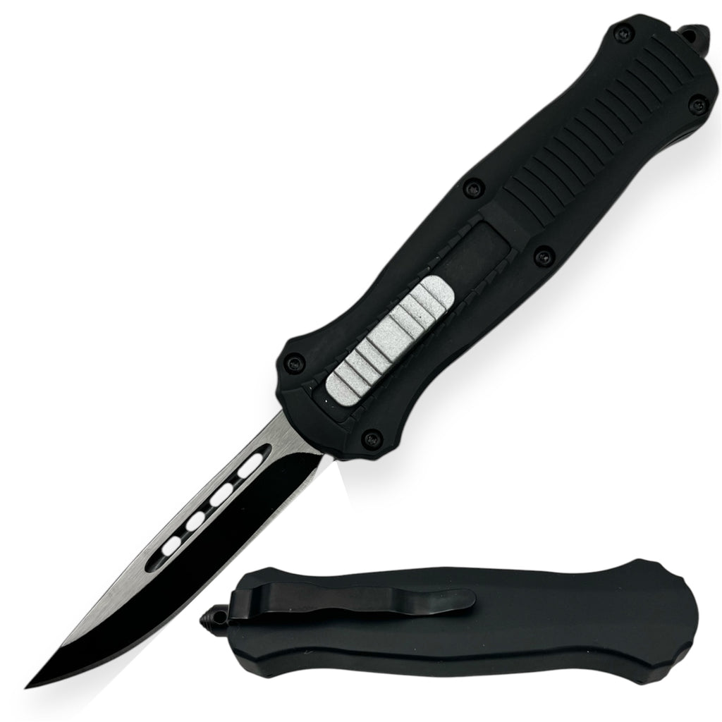 7.75 inch Otf Black   w/ Nylon Sheath Drop Point