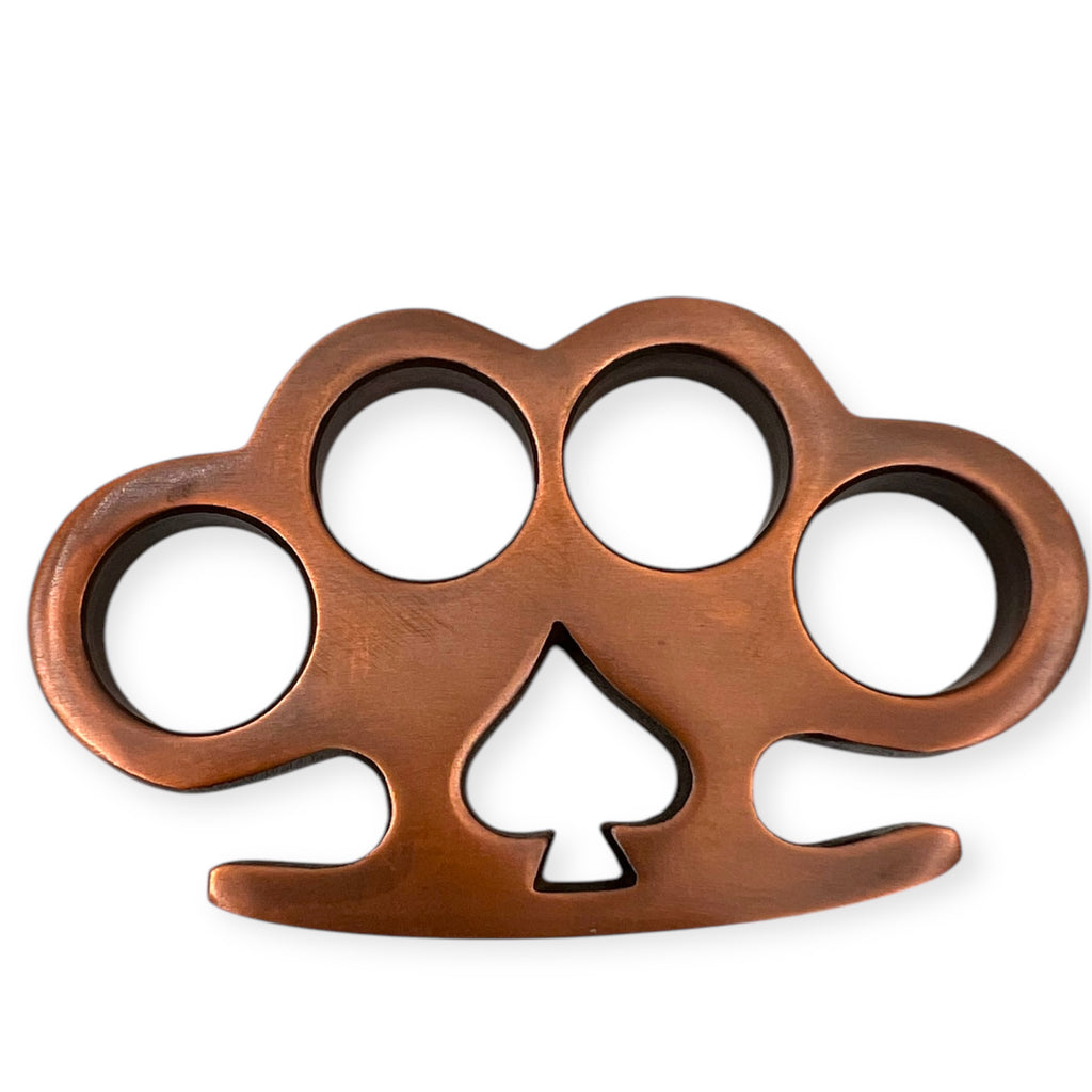 Copper Spade Cutout Heavy Duty Knuckle Duster Paper Weight