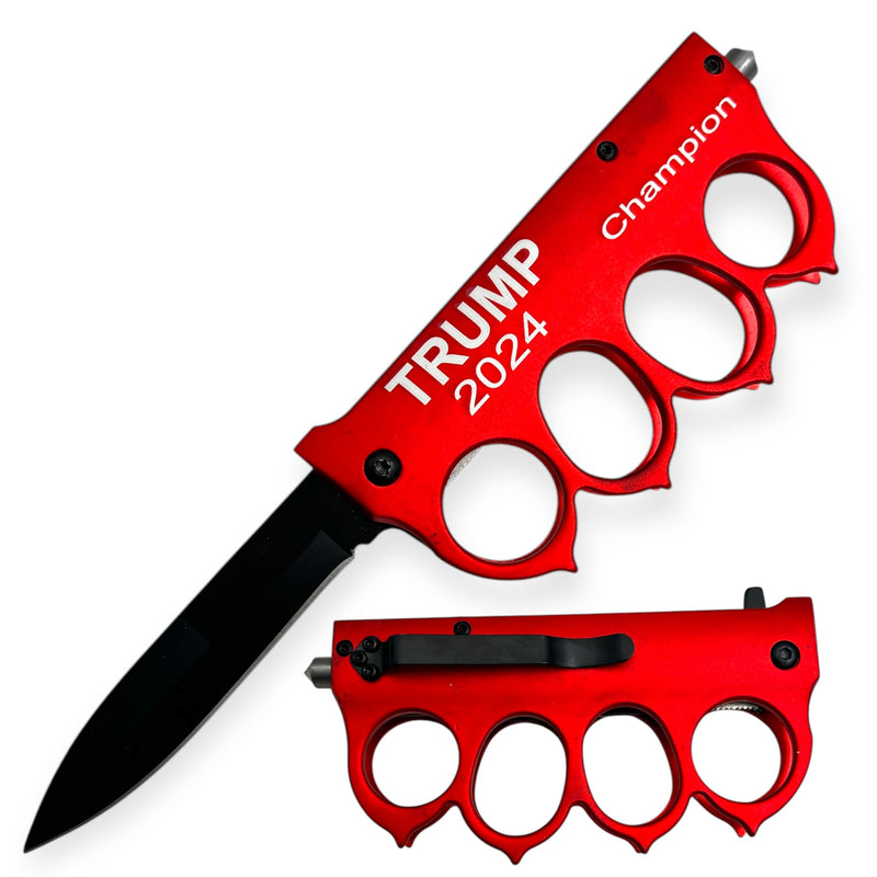 RED Spring Assisted Trench Knife TM 2024