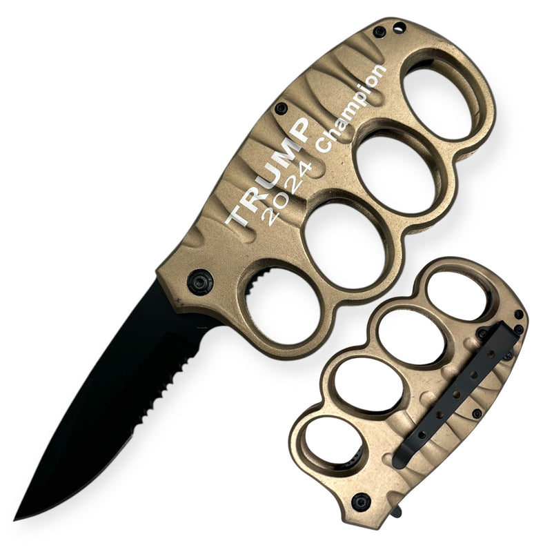 8 Inch Matryk Extreme Spring Action Trench Knife Tan TM 2024