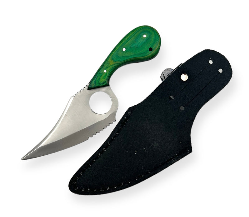 Red Deer® Hunting Knife 7.5  Inc Green