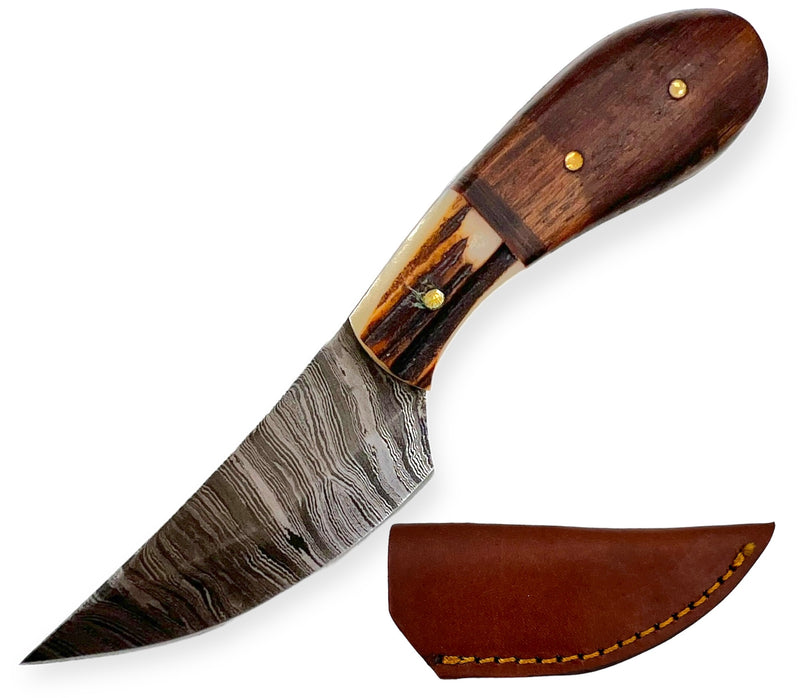 Red Deer® Hunting Knife 4.75 Inc Wood/Bone