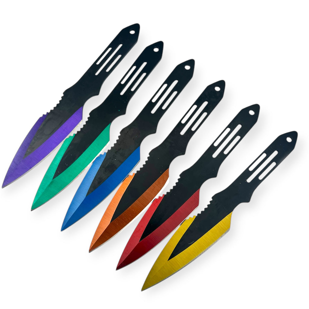 Tiger Usa® 6 Pc Throwing Knives Set Multi Color