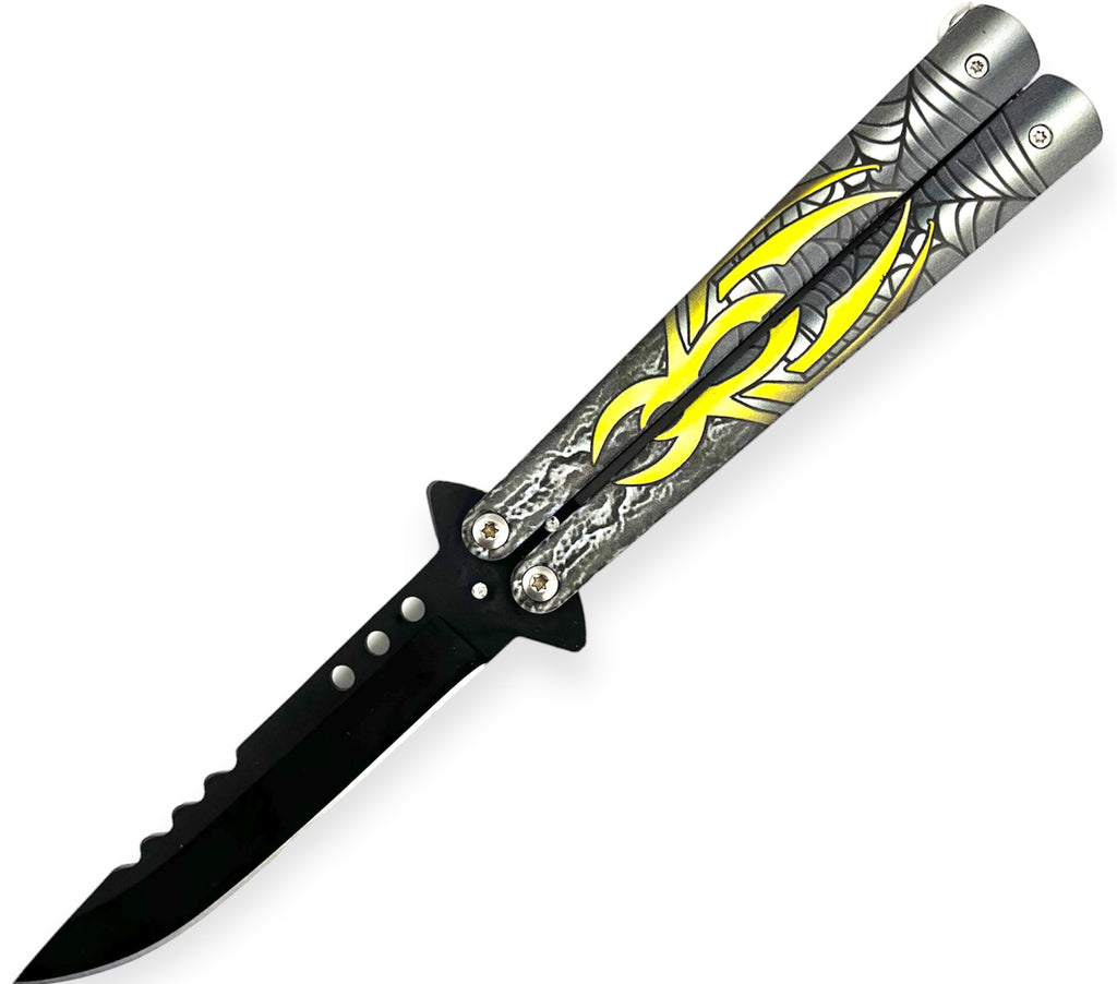 Heavy Duty  Butterfly Knife Yellow