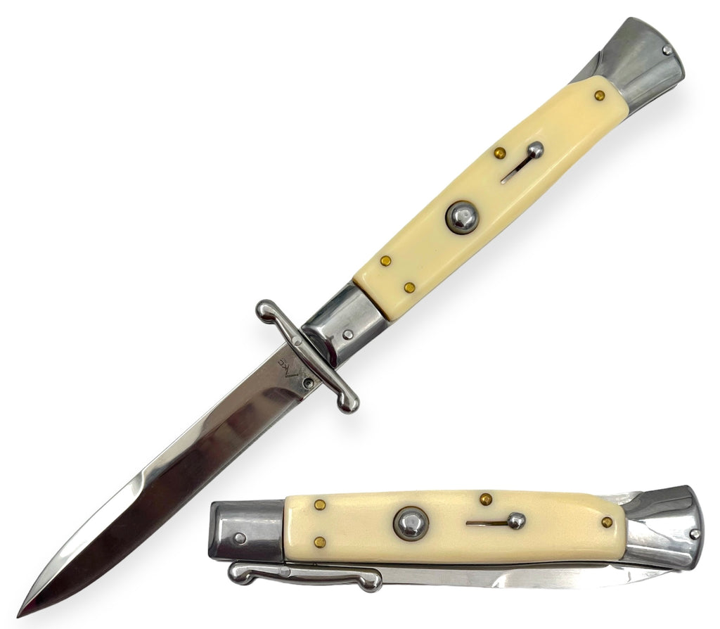 Swing Guard  Automatic Italiano Style Knife  (Wild Bone)