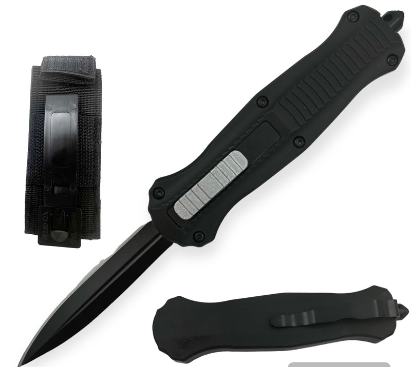 7.75 inch Otf Black Blade w/ Nylon Sheath