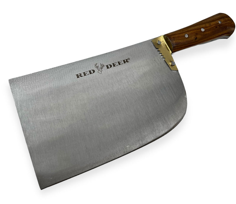 Red Deer® Brown  Wooden  Meat Cleaver  14 inch