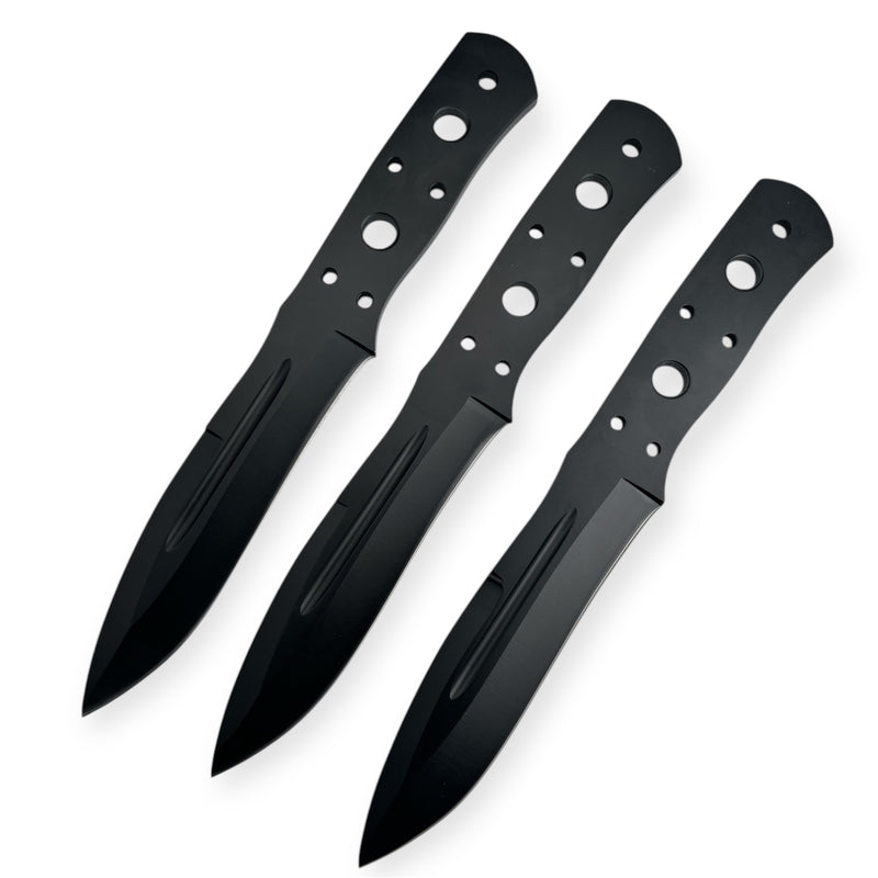 Tiger-USA® 9.2 Ounce Throwing Knives Set of Three (3) Black