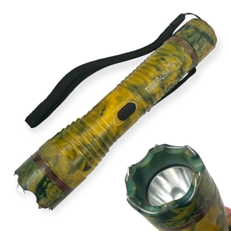 Tiger-USA Xtreme® 100 Mill V Stun Gun Flashlight (CAMO Yellow)