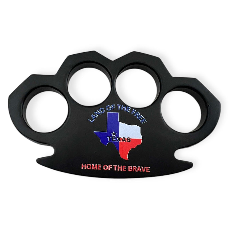 Steam Punk Black Solid Metal Paper Weight Texas Home Of The Brave