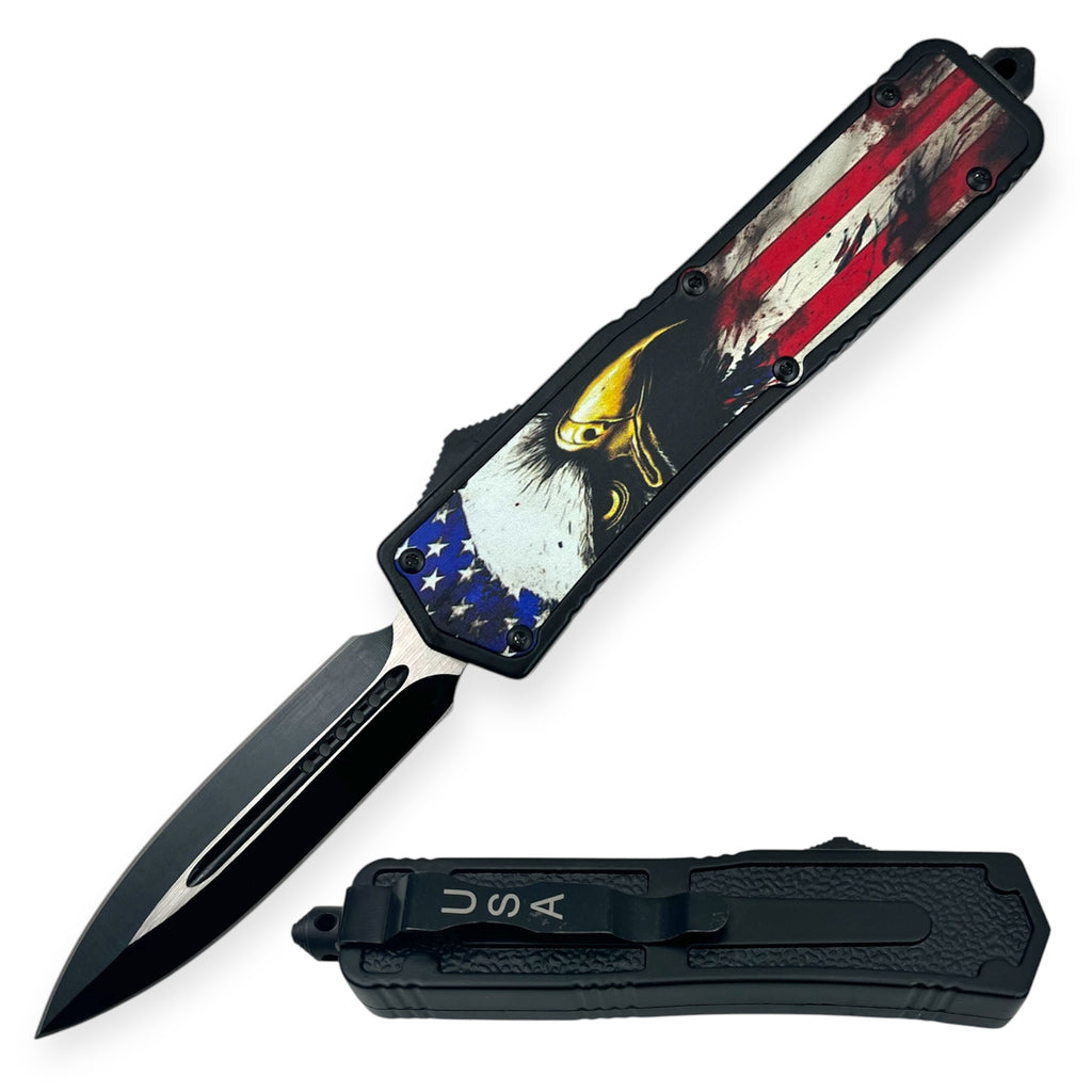 OTF Automatic Knife  Double Blade Eagle