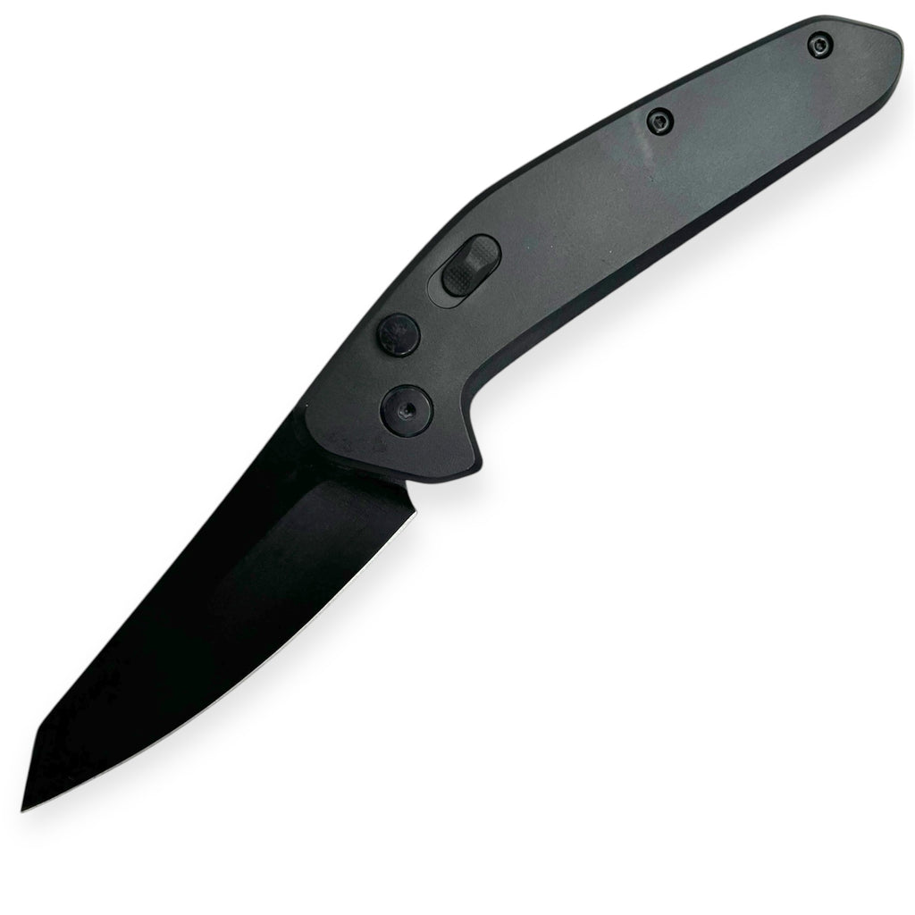 Tactical Side Open Full Auto With Safety Folding  knives Black