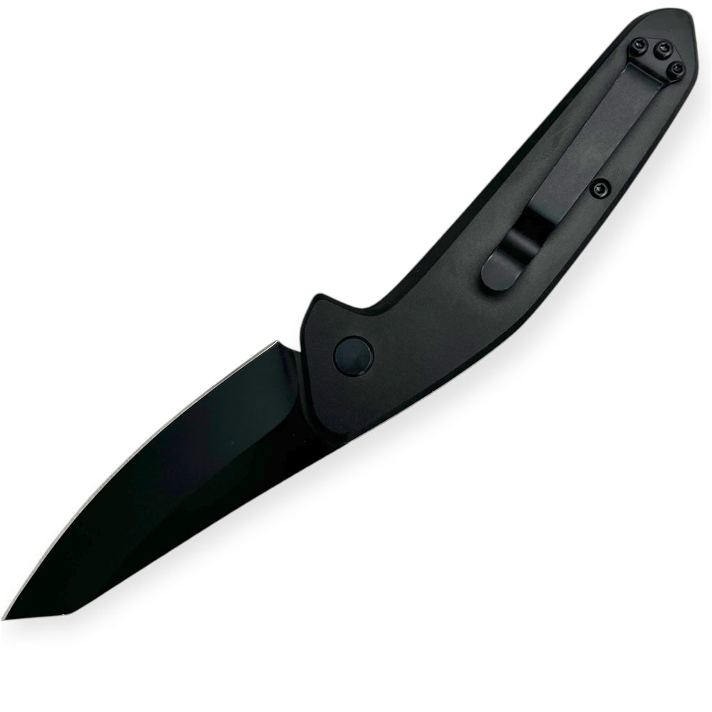 Tactical Side Open Full Auto With Safety Folding  knives Black