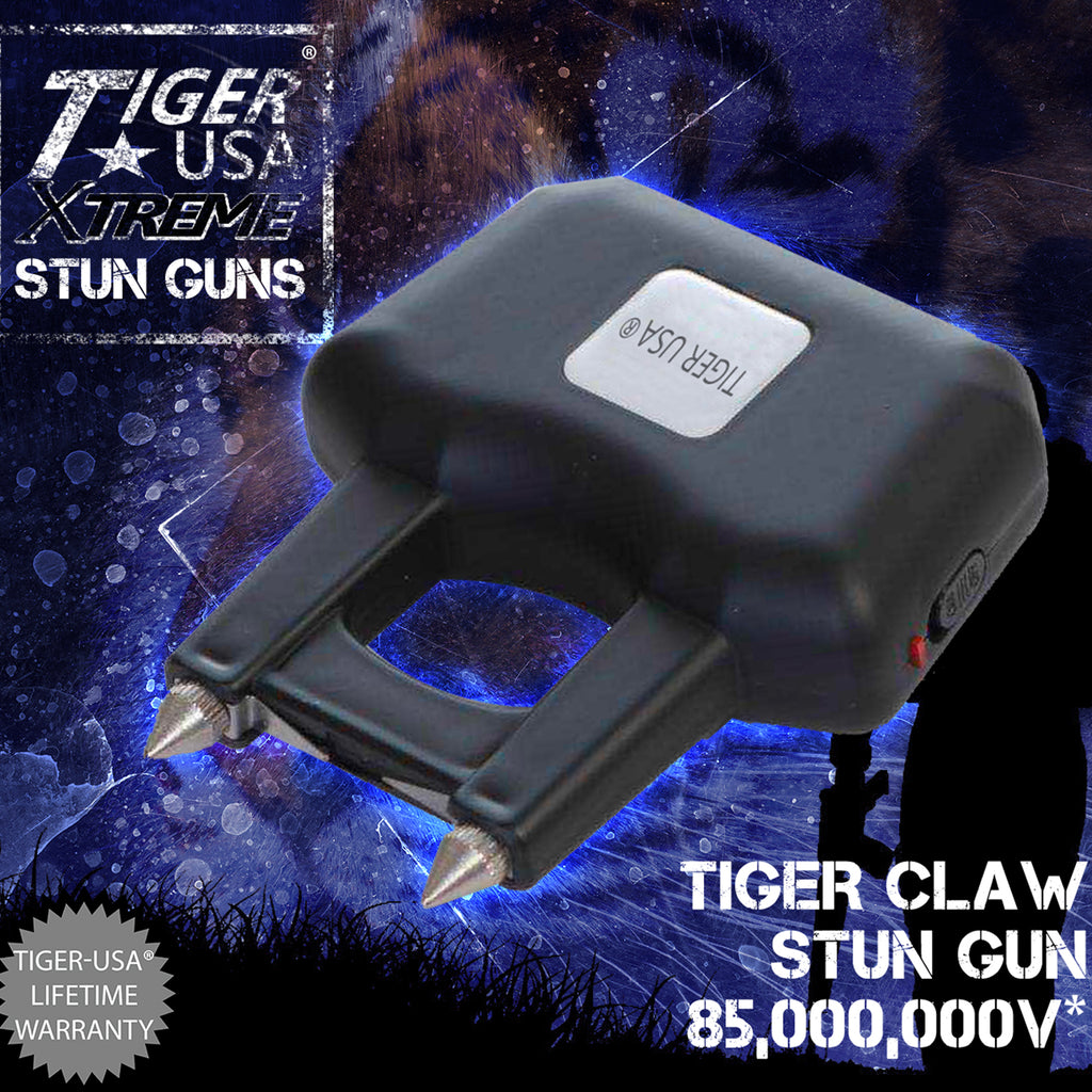 Carbon Fiber 85 Mill Volt Tiger-USA Xtreme Tiger Claw Stun Gun