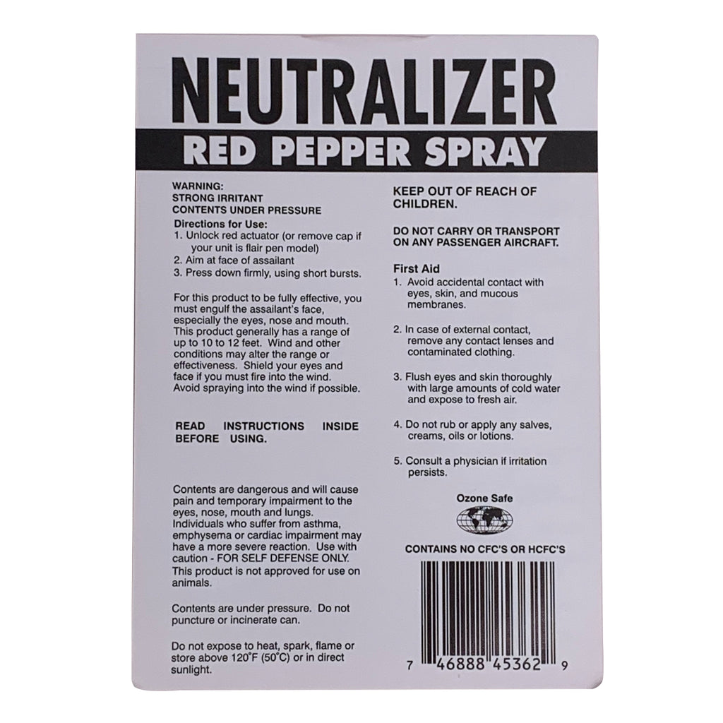 Neutralizer Pepper Spray - Black