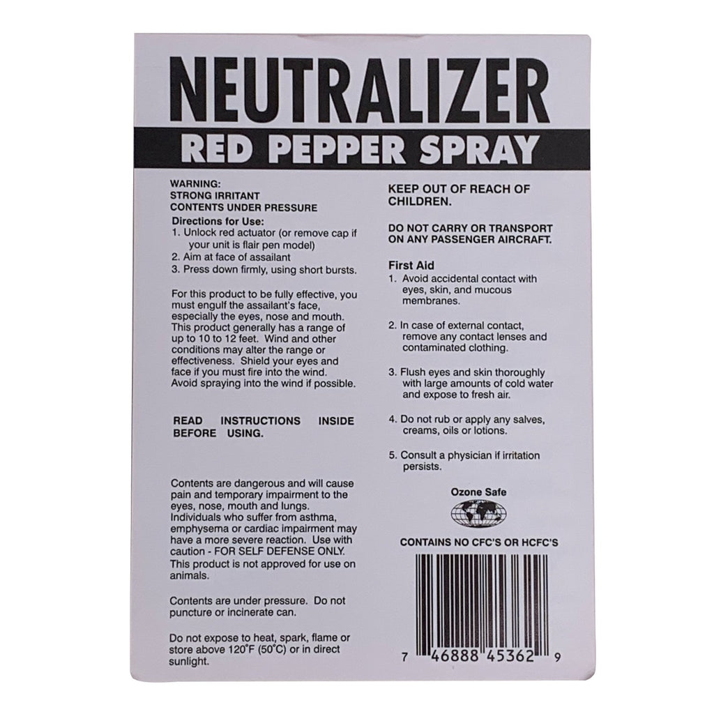 Neutralizer Pepper Spray - Red