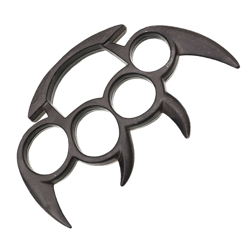 Black Spiked Knuckles - Clawed EDC Fist Loader - Steel Spike