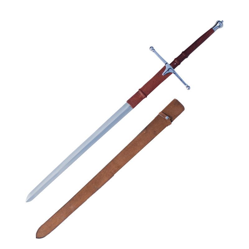 Trademark Stainless Steel William Wallace Medieval Sword w/Sheath Silver  20-901117 - The Home Depot