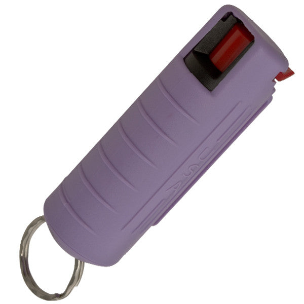 1/2 Ounce Clamshell Pepper Spray with Clip and Keychain - Lavender, , Panther Trading Company- Panther Wholesale