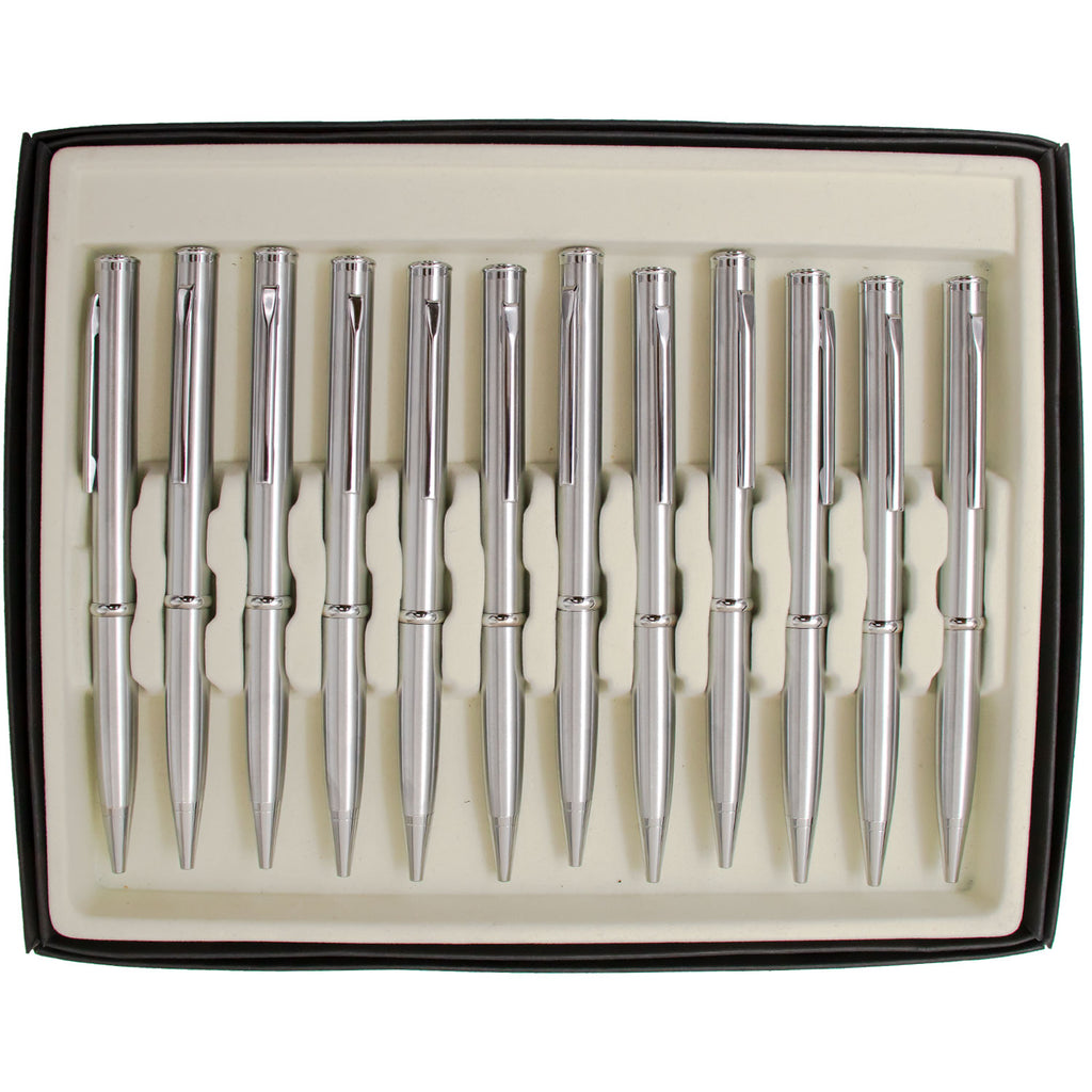 Pen Knife 12 PIECES Set - Silver