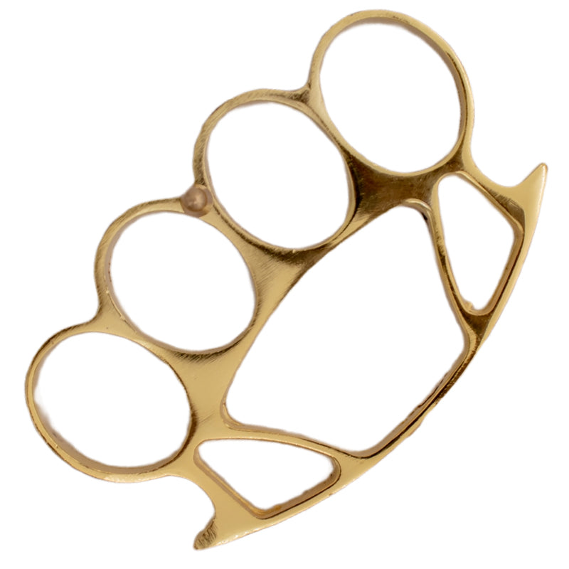 Solid Steel Brass Knuckle Buckle Big Ol' Buddy - Gold – Panther