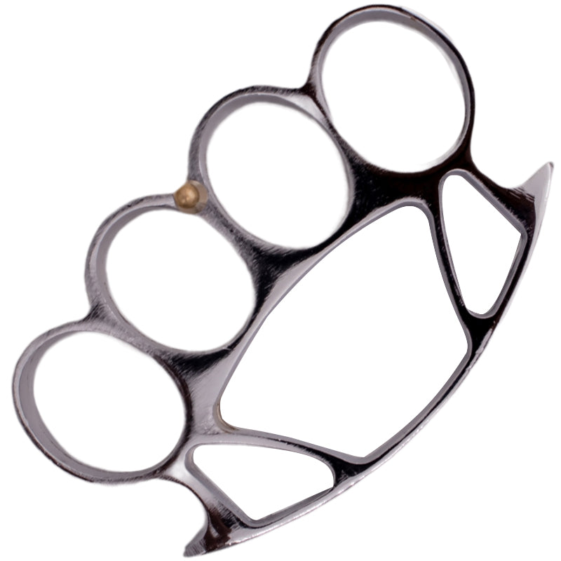 Solid Steel Knuckle Duster Brass Knuckle - Silver – Panther Wholesale