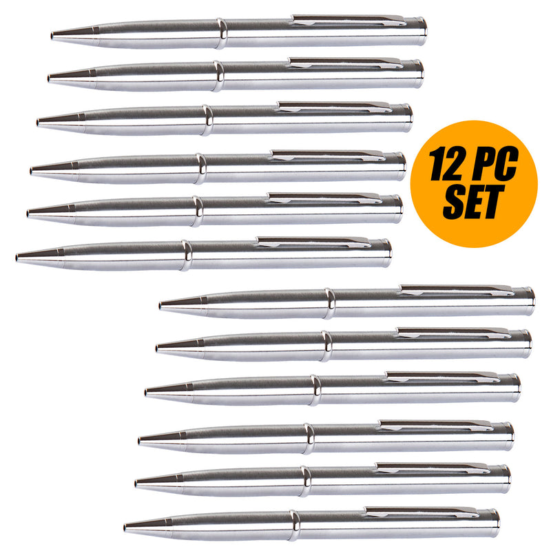 Pen Knife 12 PIECES Set - Silver