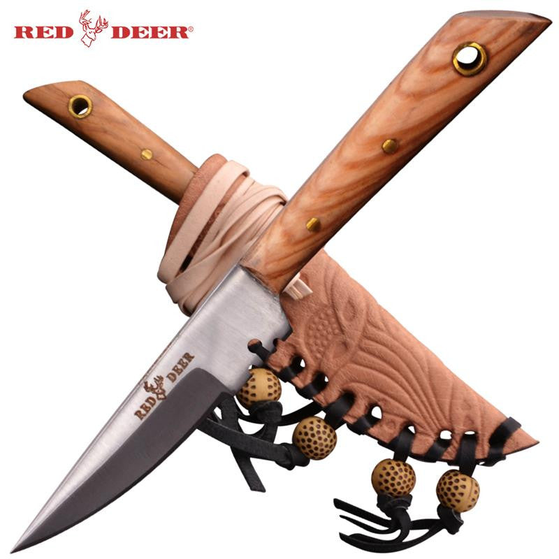 Red Deer® Patch Knife (Olive Wood) Small Size, , Panther Trading Company- Panther Wholesale