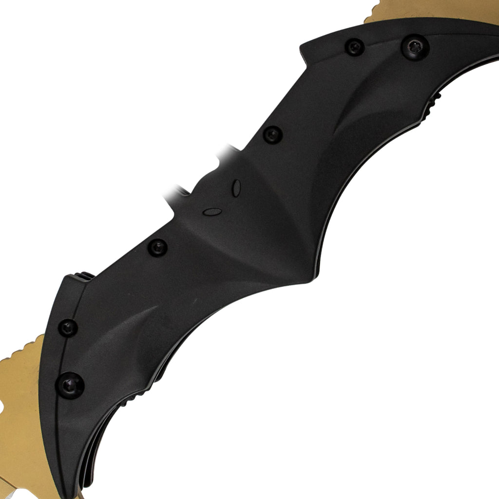 Tiger USA Dual Blade Spring Action Knife Black Gold