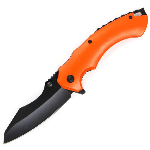 G. Sears Style Blade Spring Assisted Knife - Orange