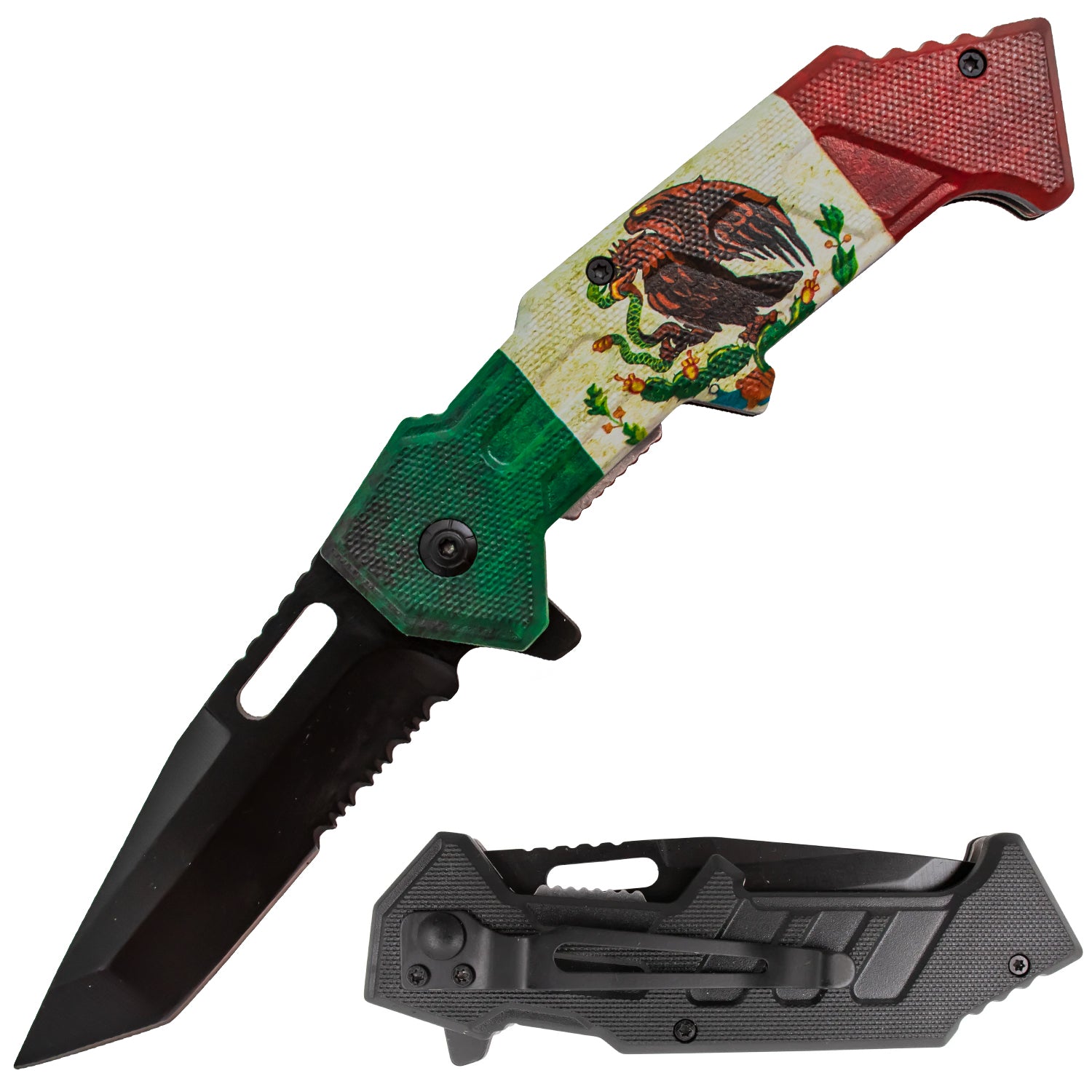 Knife - Mexico Flag 138