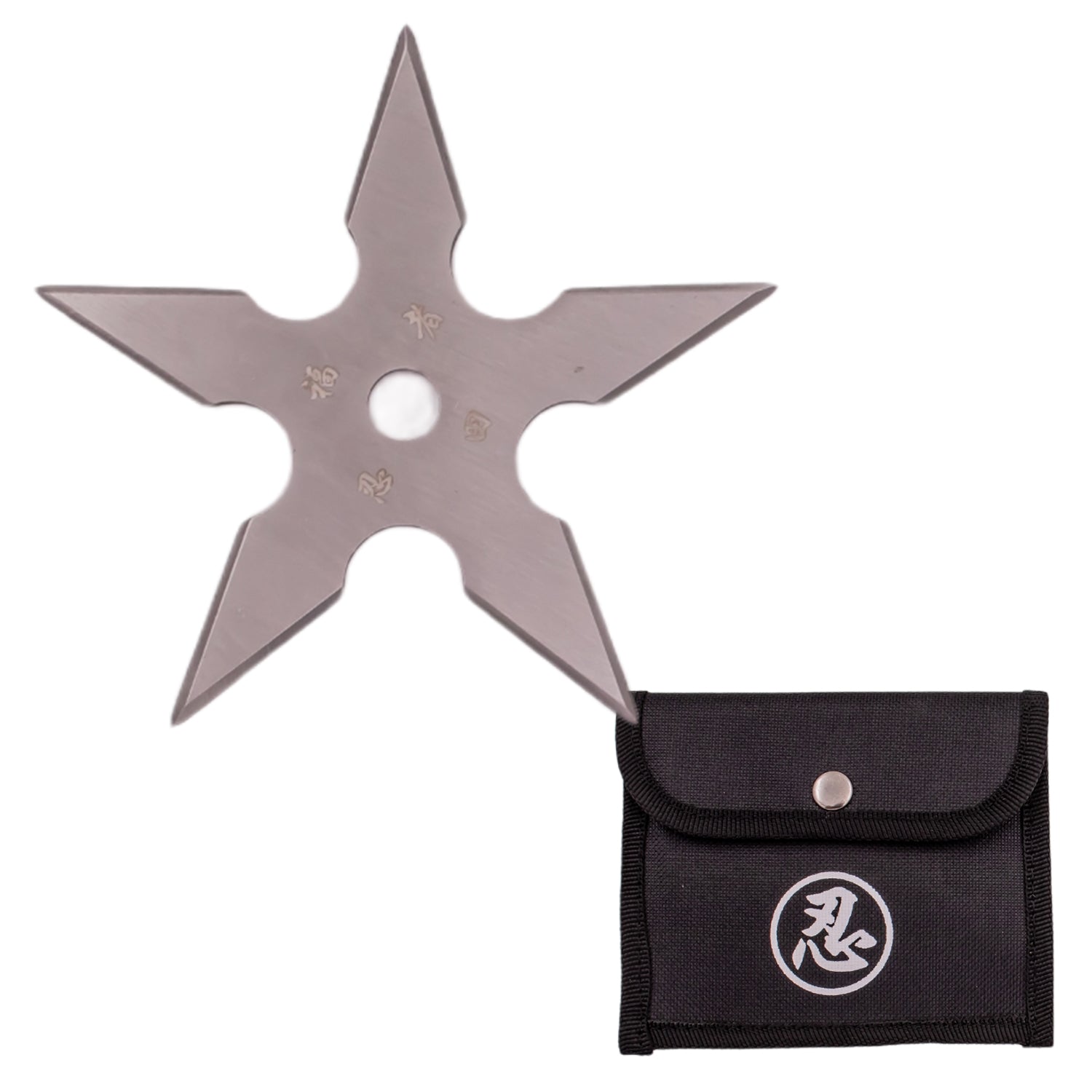 Silver Throwing Star Set - Professional 5 Point Ninja Stars - Chrome Ninja  Shuriken Set