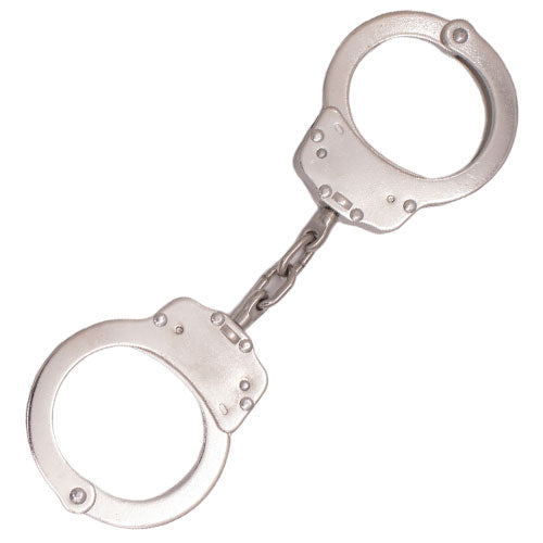 Chain Solid Steel Handcuffs - Silver – Panther Wholesale