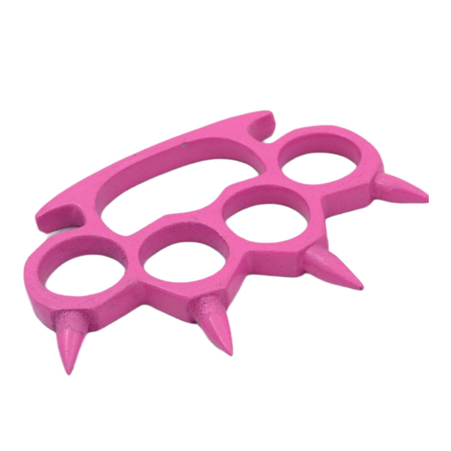 Spiked Solid Steal Knuckle Duster - Pink – Panther Wholesale